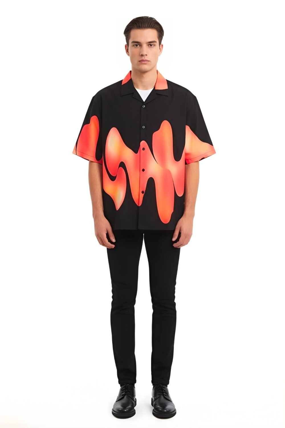 MOLTEN LAVA GRADIENT OVERSIZED SHIRT