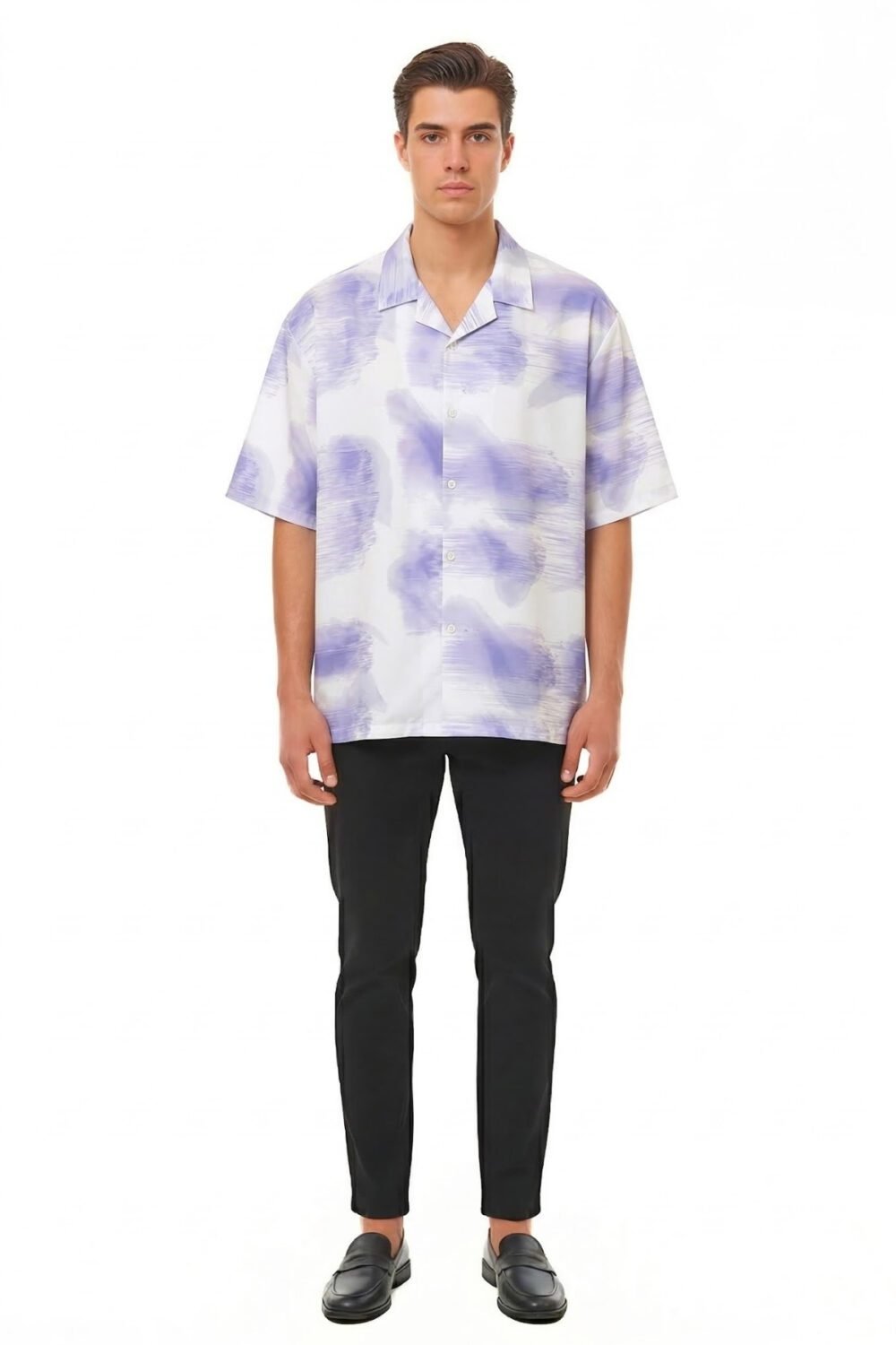 MODERN RETRO SPOTTED CUBAN OVERSIZED SHIRT