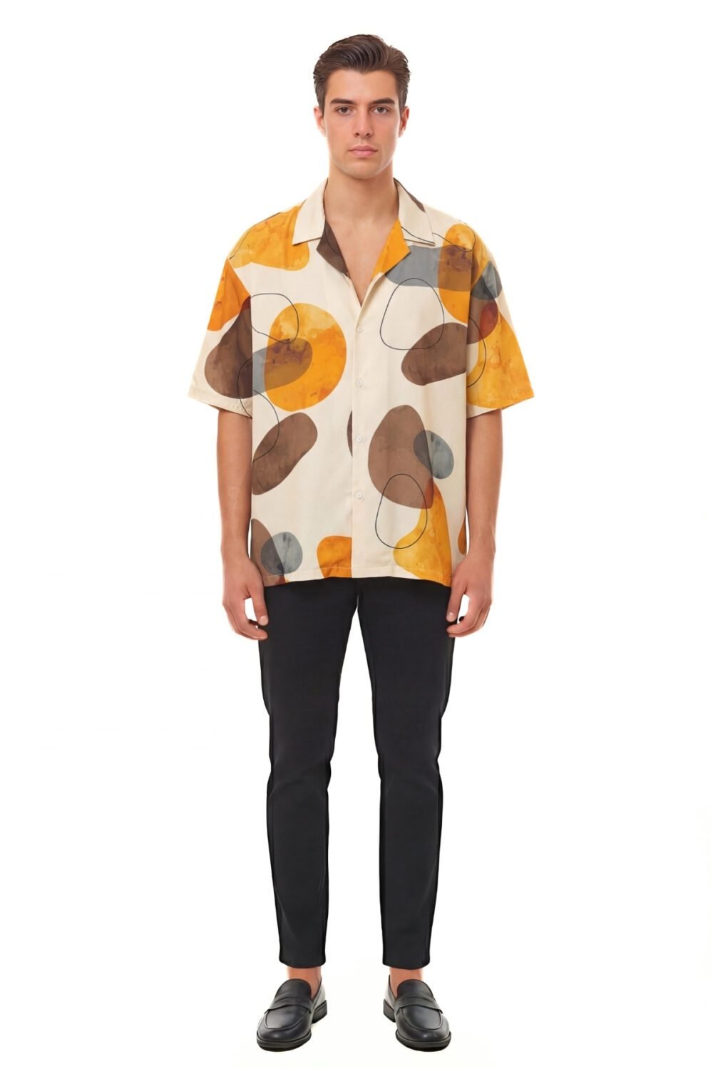 SHATTERED KINETIC NOIR OVERSIZED SHIRT