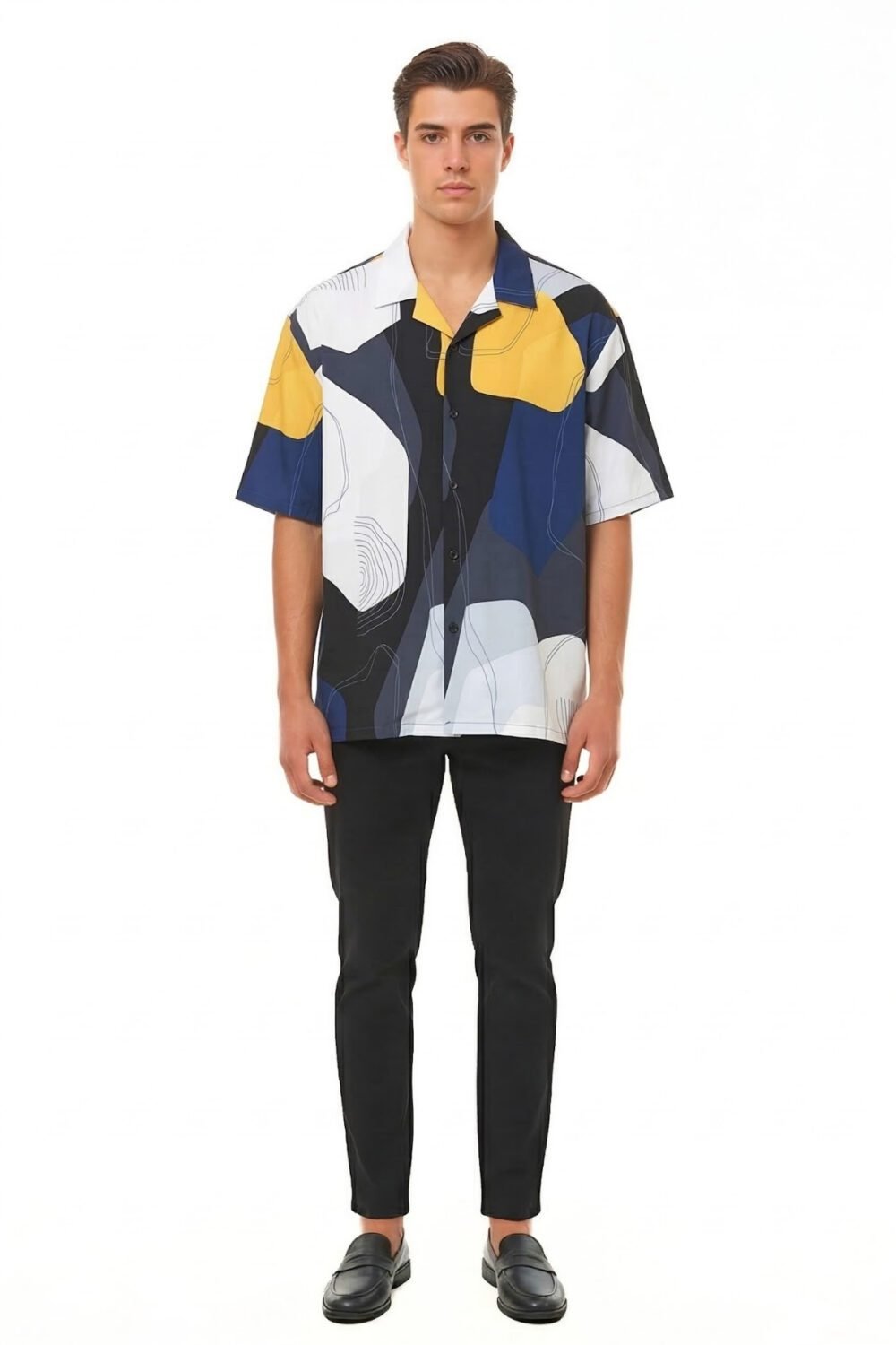 MIDNIGHT JUNGLE TAPESTRY OVERSIZED SHIRT