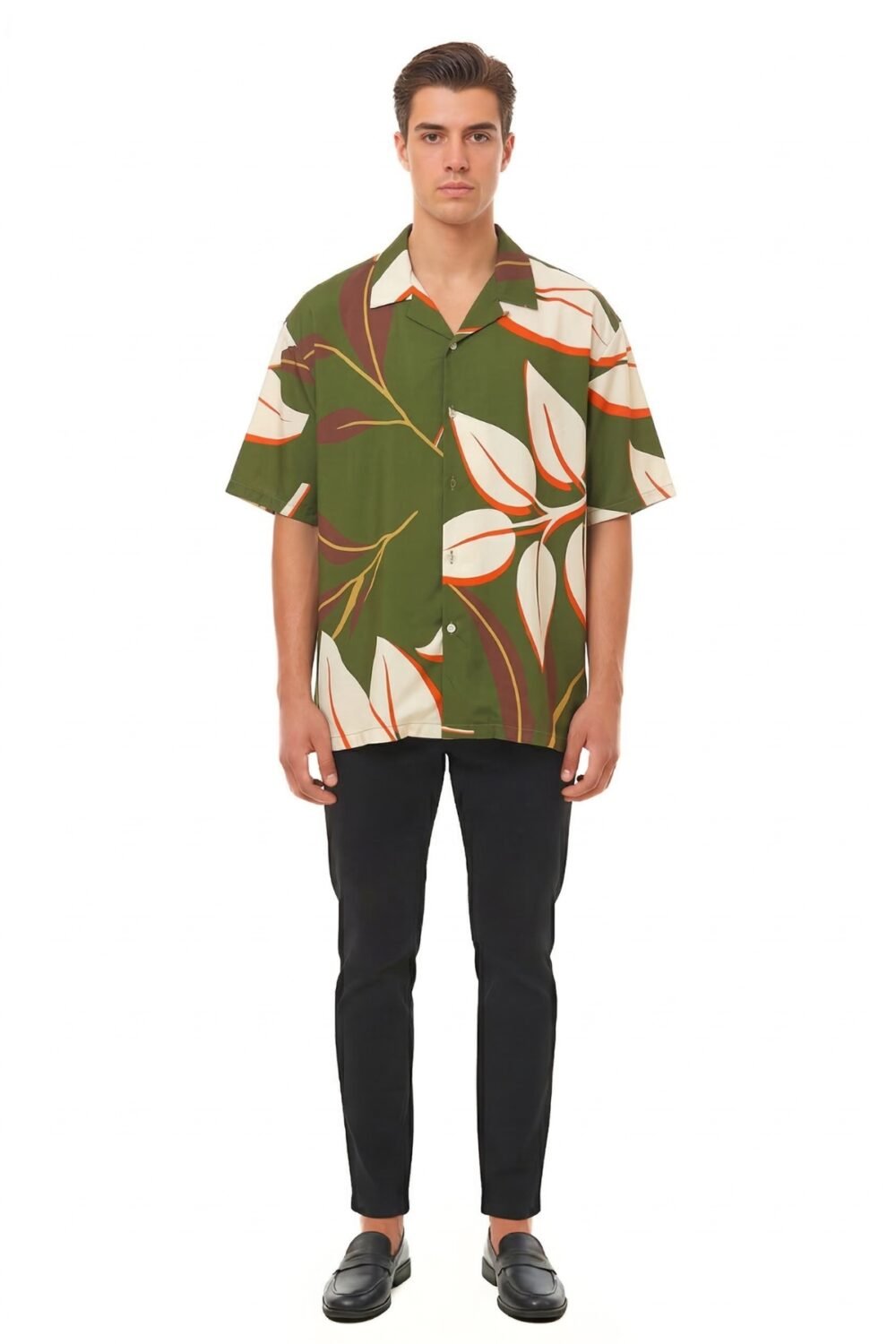 TEAL IKAT KALEIDOSCOPE OVERSIZED SHIRT