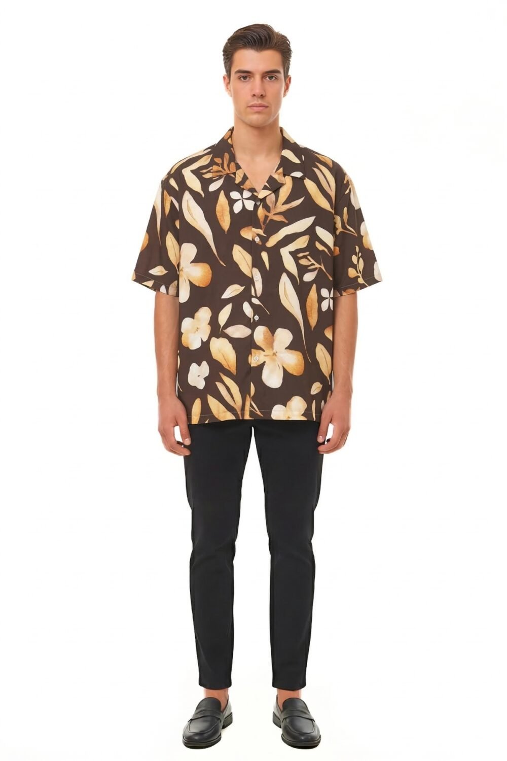 CREAM SYMBOLIC LATTICE OVERSIZED SHIRT